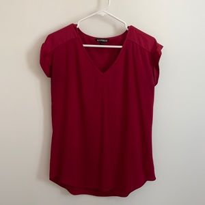Express red blouse size small